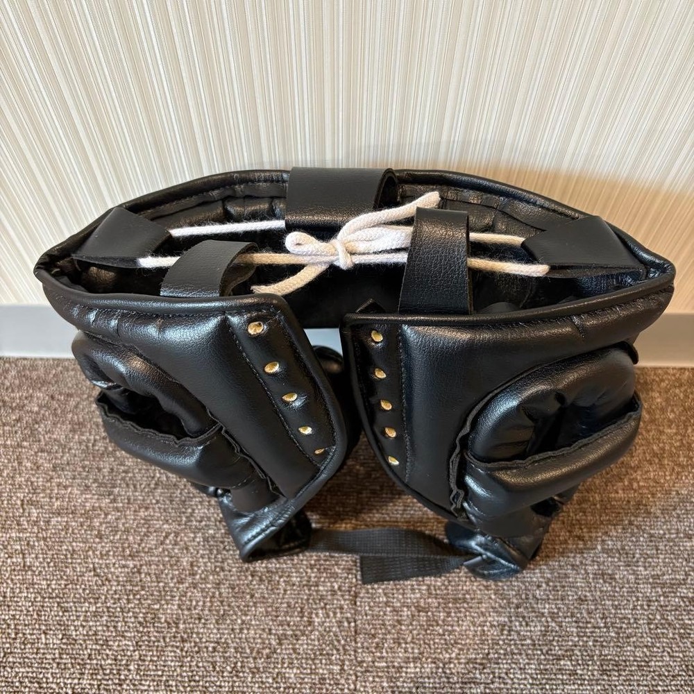 Winning L Black Headgear Full Face Type Used