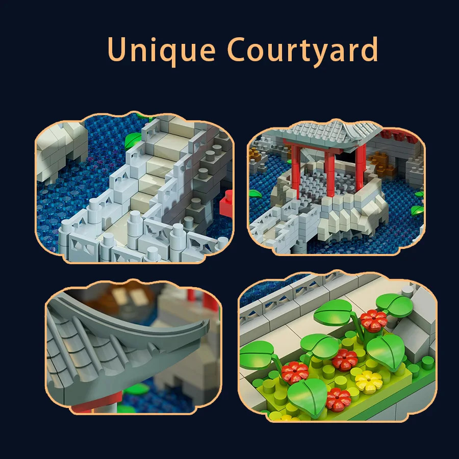 Suzhou Garden Classic Building Blocks - Educational Decor Model
