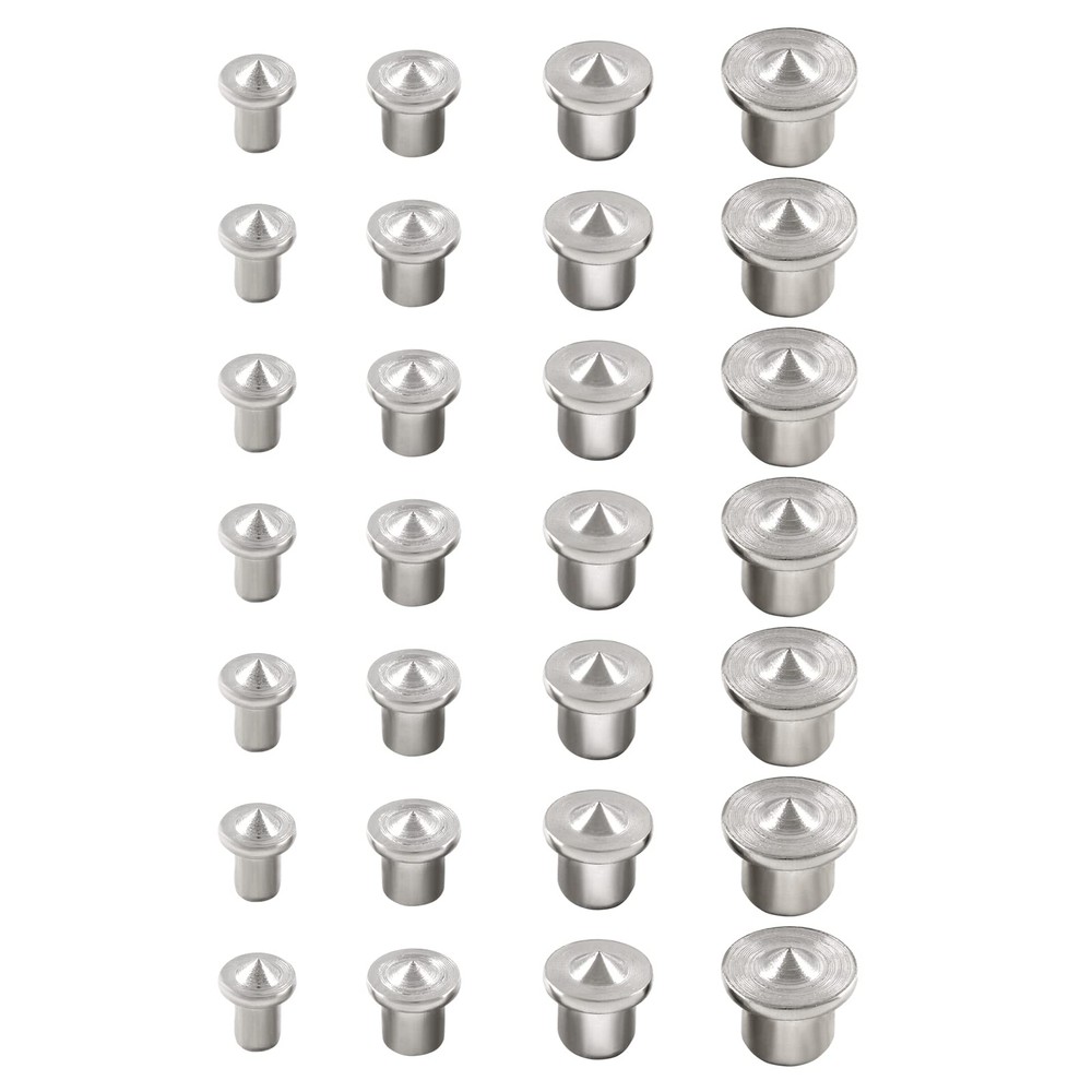 Dowel Tenon Center Transfer Plugs Set Solid Marker Pins 4 Sizes 40 PCS