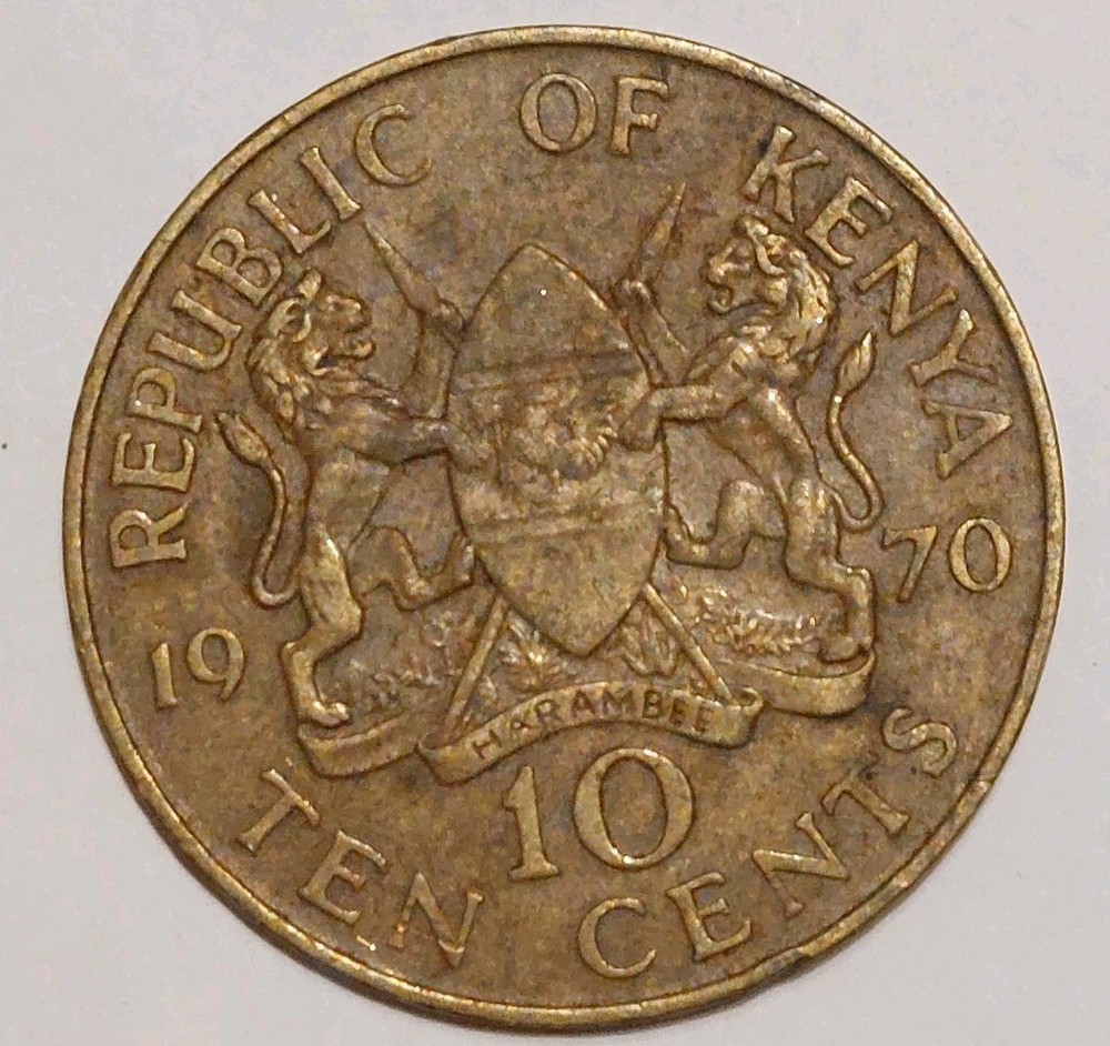 Coin Kenya: 10 Cent 1970