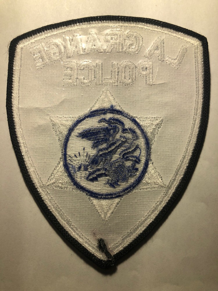 Lagrange Illinois Police Patch ~ White & Blue