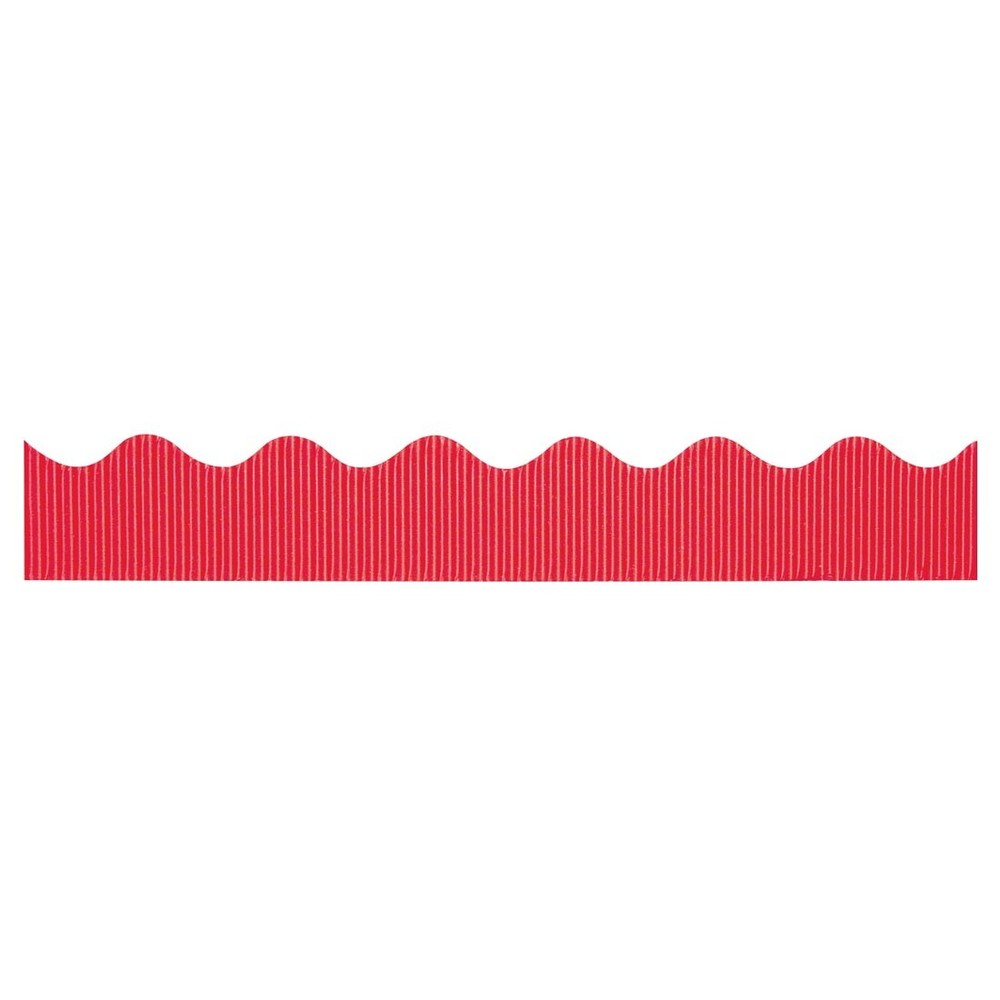 Solid Color Bordette Decorative Borders Flame Red