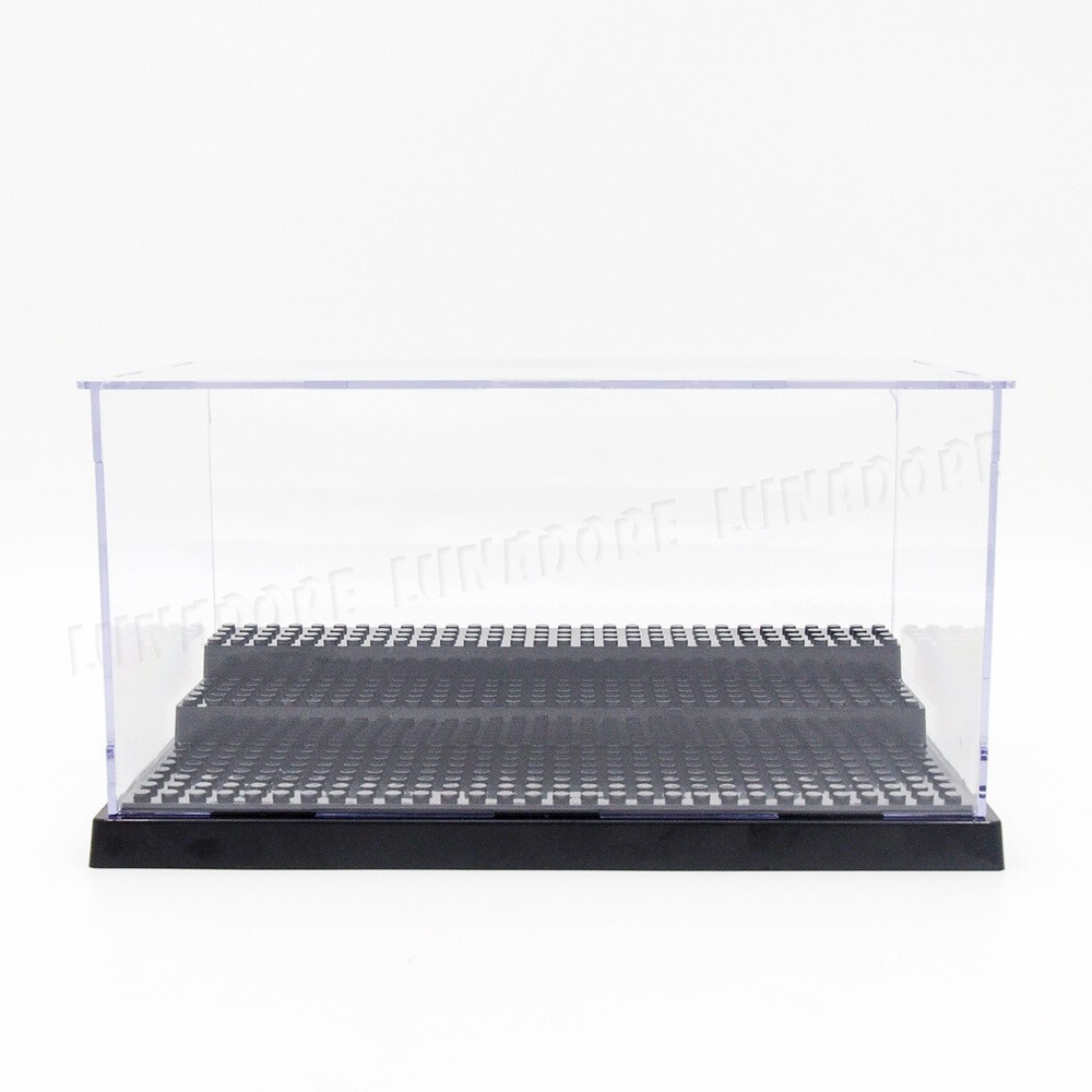 Acrylic Display Case Steps Box Showcase Mini Figures Storage Building Blocks