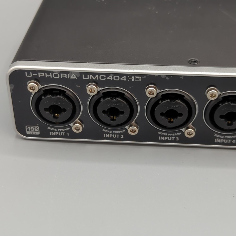 Behringer U-Phoria UMC404HD Audio Interface (No Power Cable)