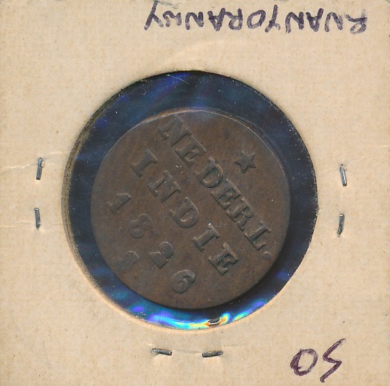SUMATRA - 1826-S - COPPER 1/2 STIVER - #3671