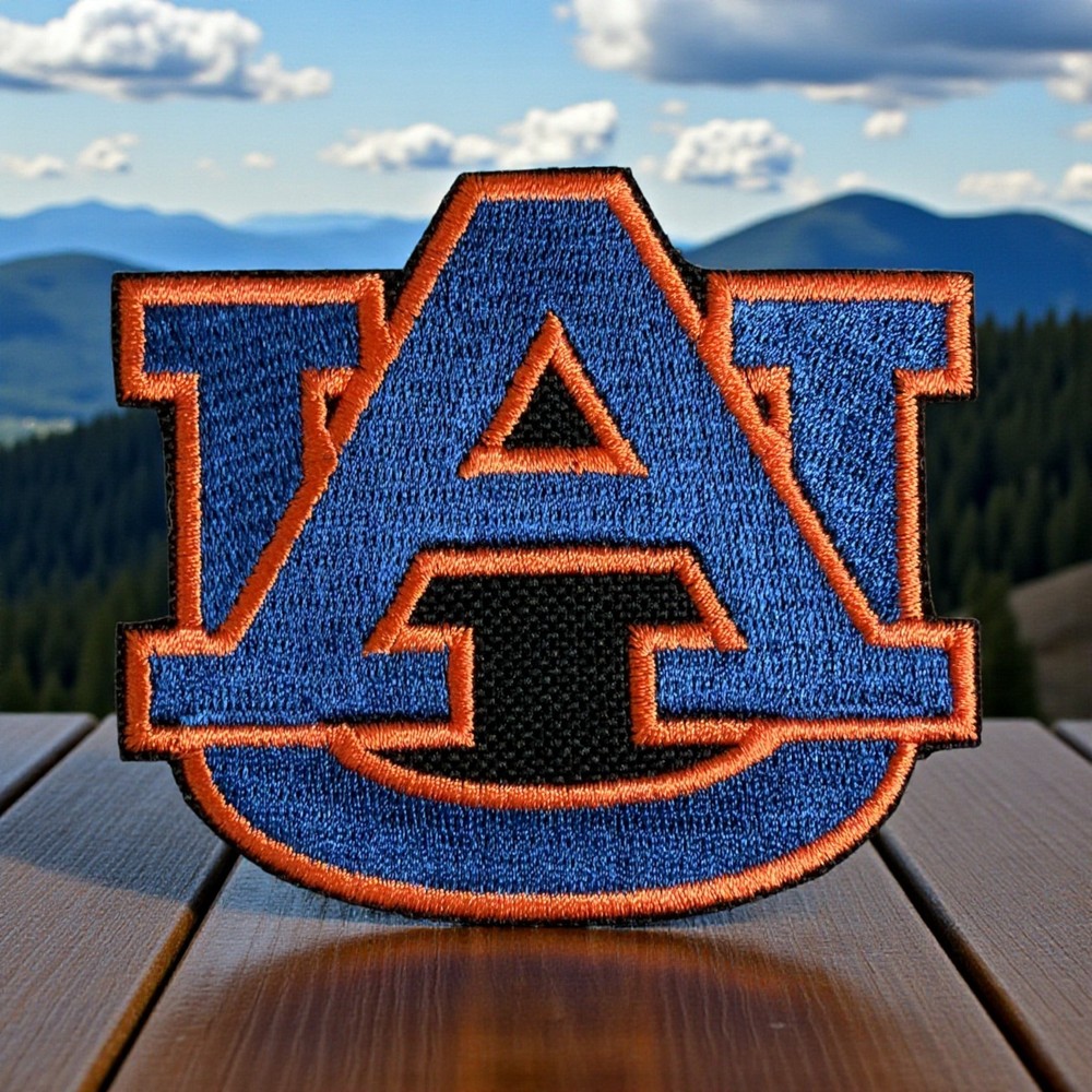 Auburn Tigers Embroidery Patch Multi sizes 2" x 2" - 3" X 2.5"
