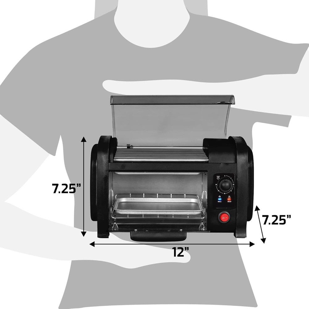 Versatile Hot Dog Toaster for Breads and Snacks with Automatic Shut-off Feature