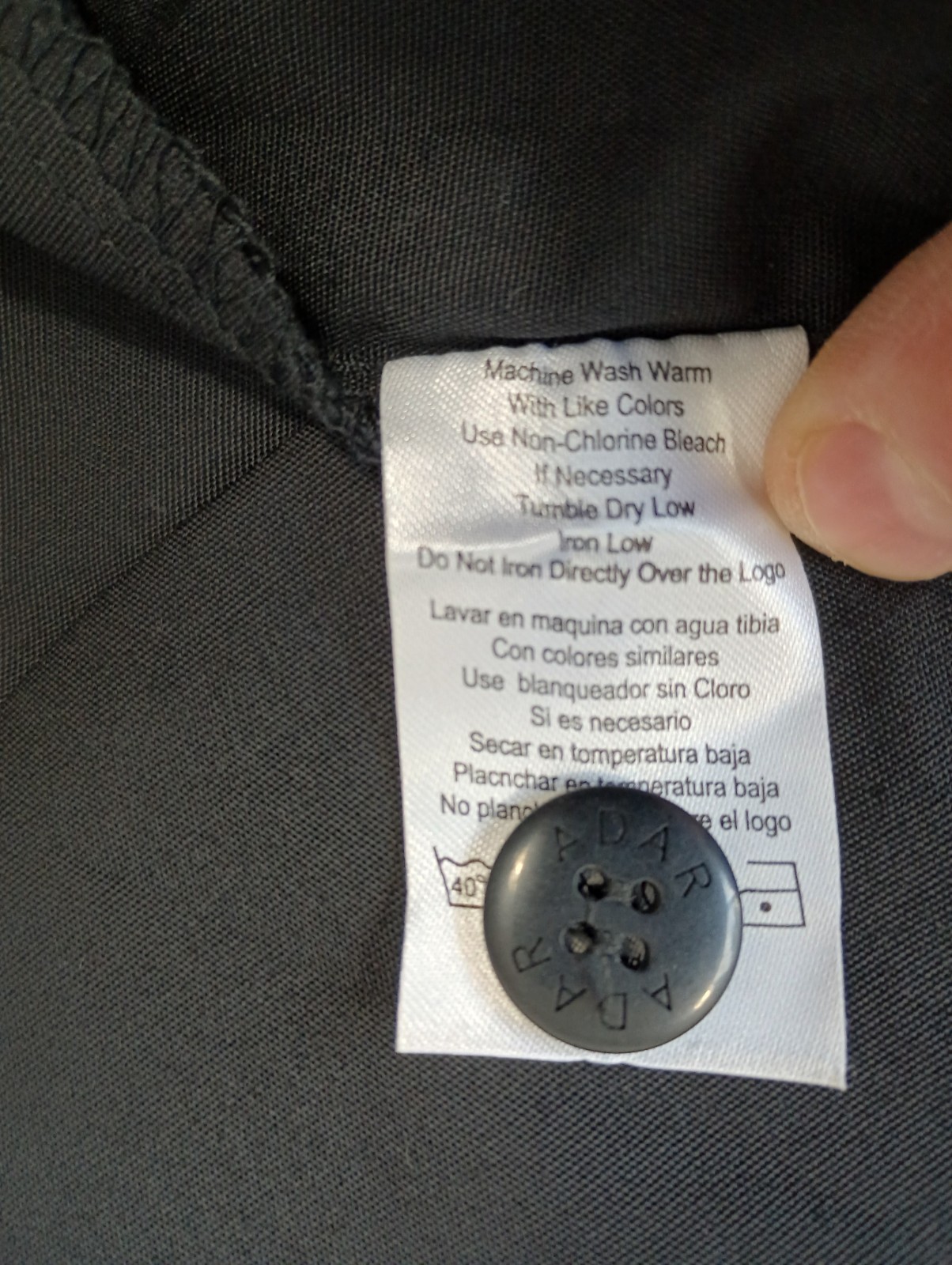 Adar NEW Unisex Large Black Doctor Nurse Multiple Pockets Consultation Coat