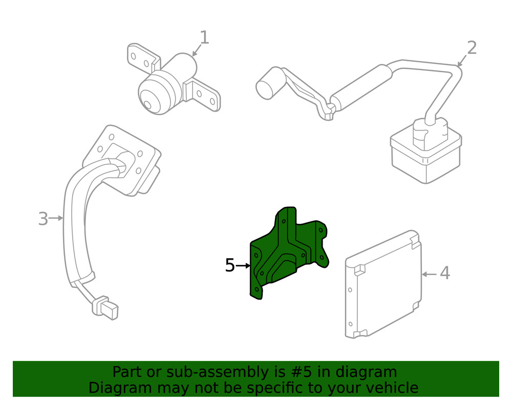 Genuine Nissan Parking Aid System Control Module Bracket 28452-4BA4A
