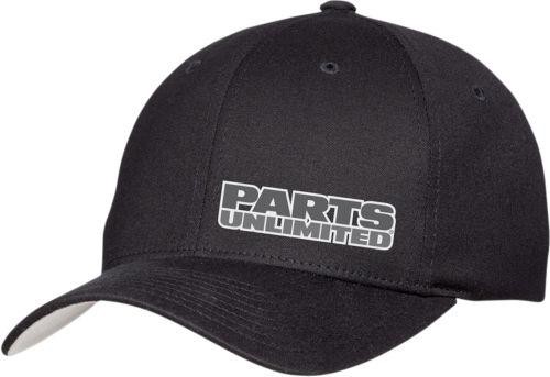Throttle Threads PU Curved Bill Hat Black Large/X-Large