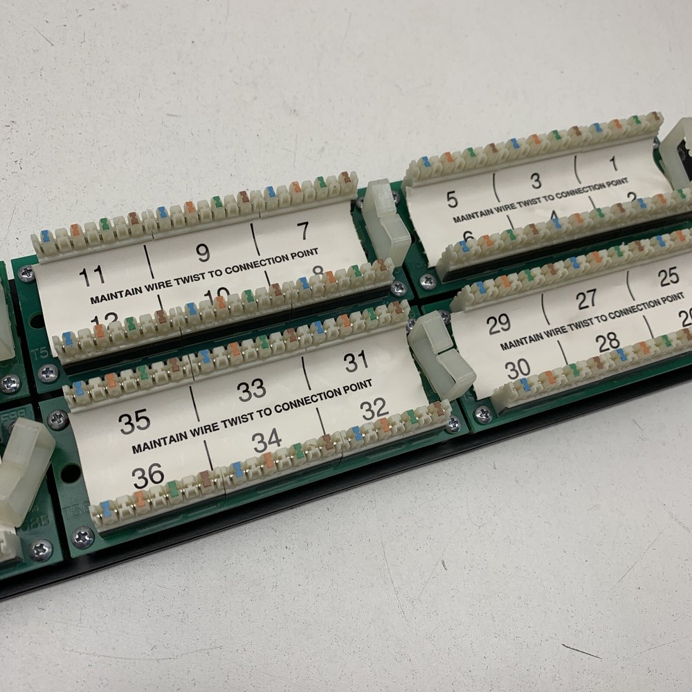 Lucent 1100CAT5-PS Modular Jack Patch Panel CAT5 RJ45 Ethernet 48-Port