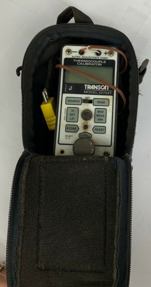 TransCat Altek 22754T Thermocouple Calibrator Type J Process