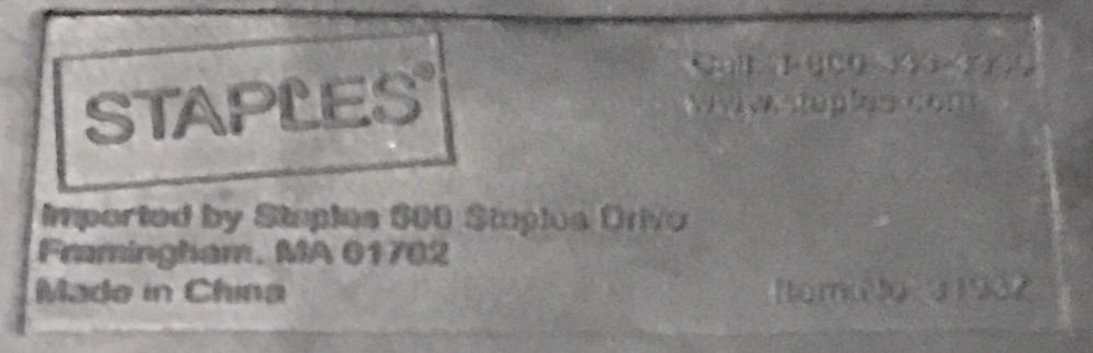 Dependable Classic Plastic Stapler from Staples this is Model No.#31937