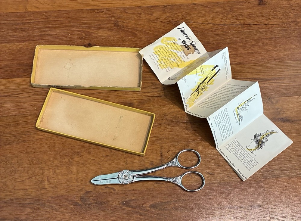Wiss Flower Shears With Box Vintage