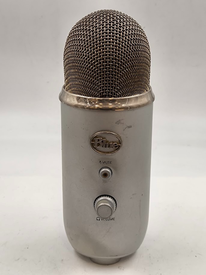 Blue Yeti Microphone Used Working Silver