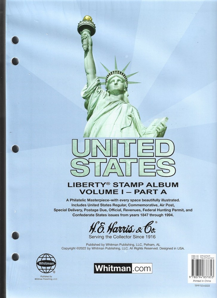H.E.Harris US Liberty I Part A Includes Years 1847-1994 Pages Only
