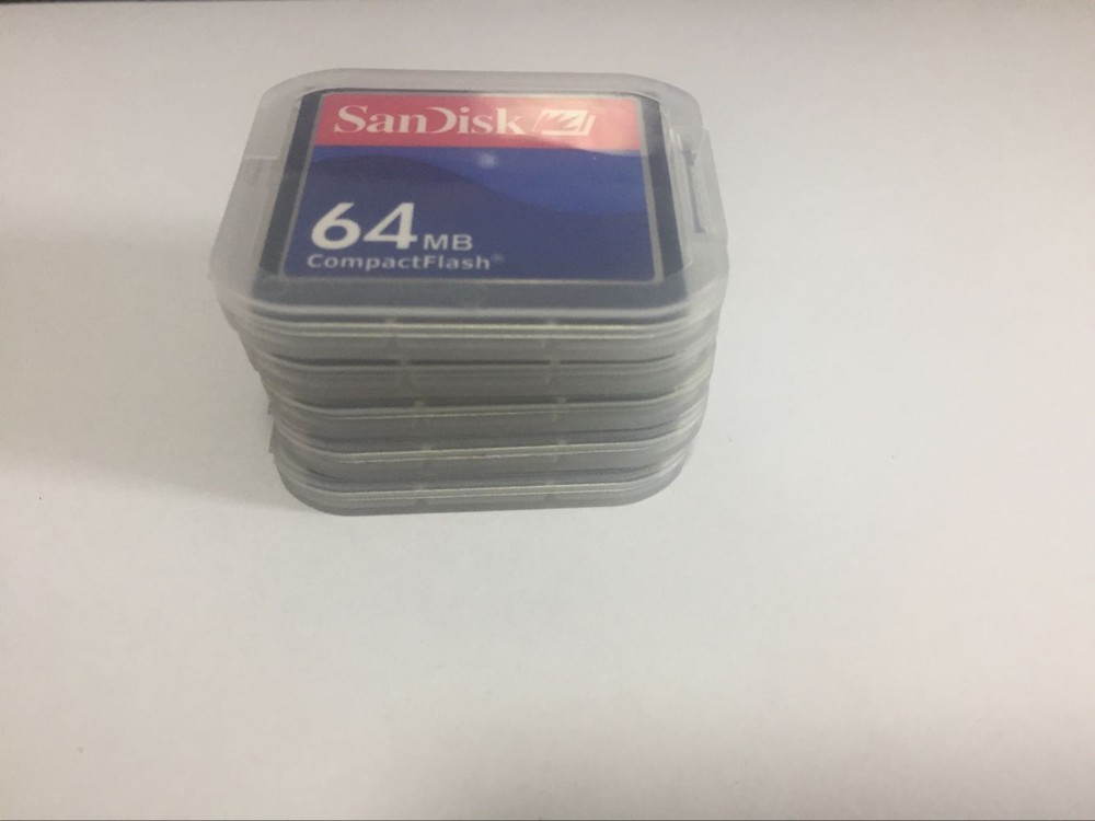 5PCS 64MB SanDisk CompactFlash CF Memory Card 64MB SDCFB/SDCFJ-64