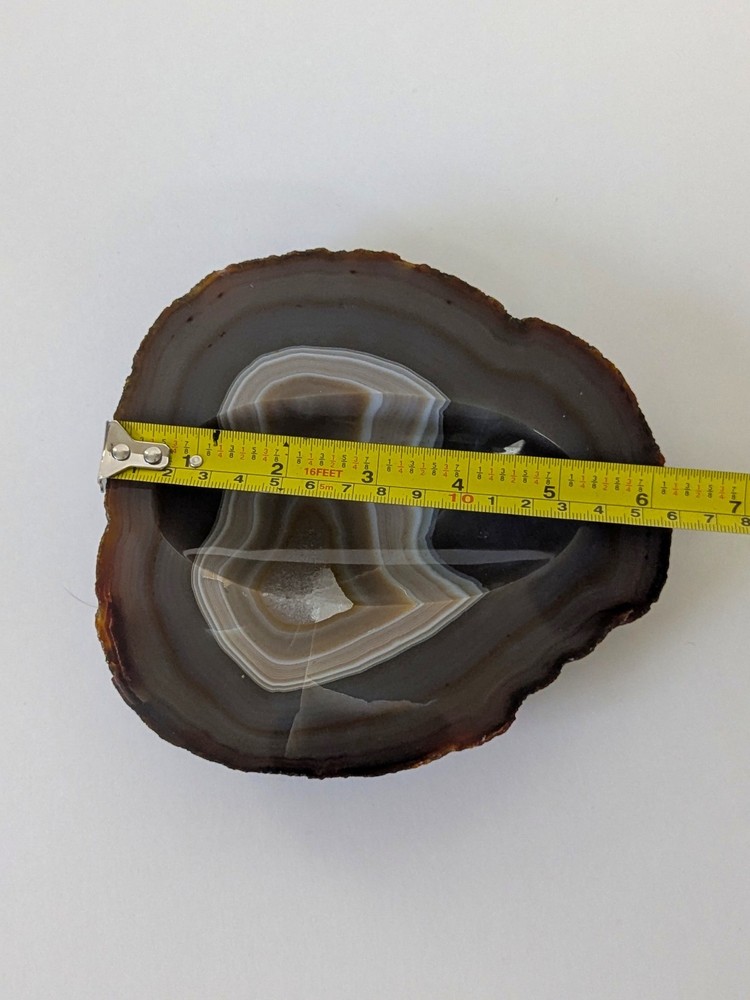 Round Agate Stone Soap Dish Or Ashtray