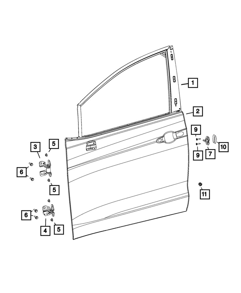 Genuine Mopar Hex Flange Nut 6101831