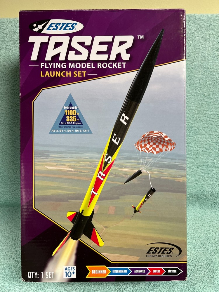 Estes Taser Flying Model Rocket Launch Set #1491 (NEW)