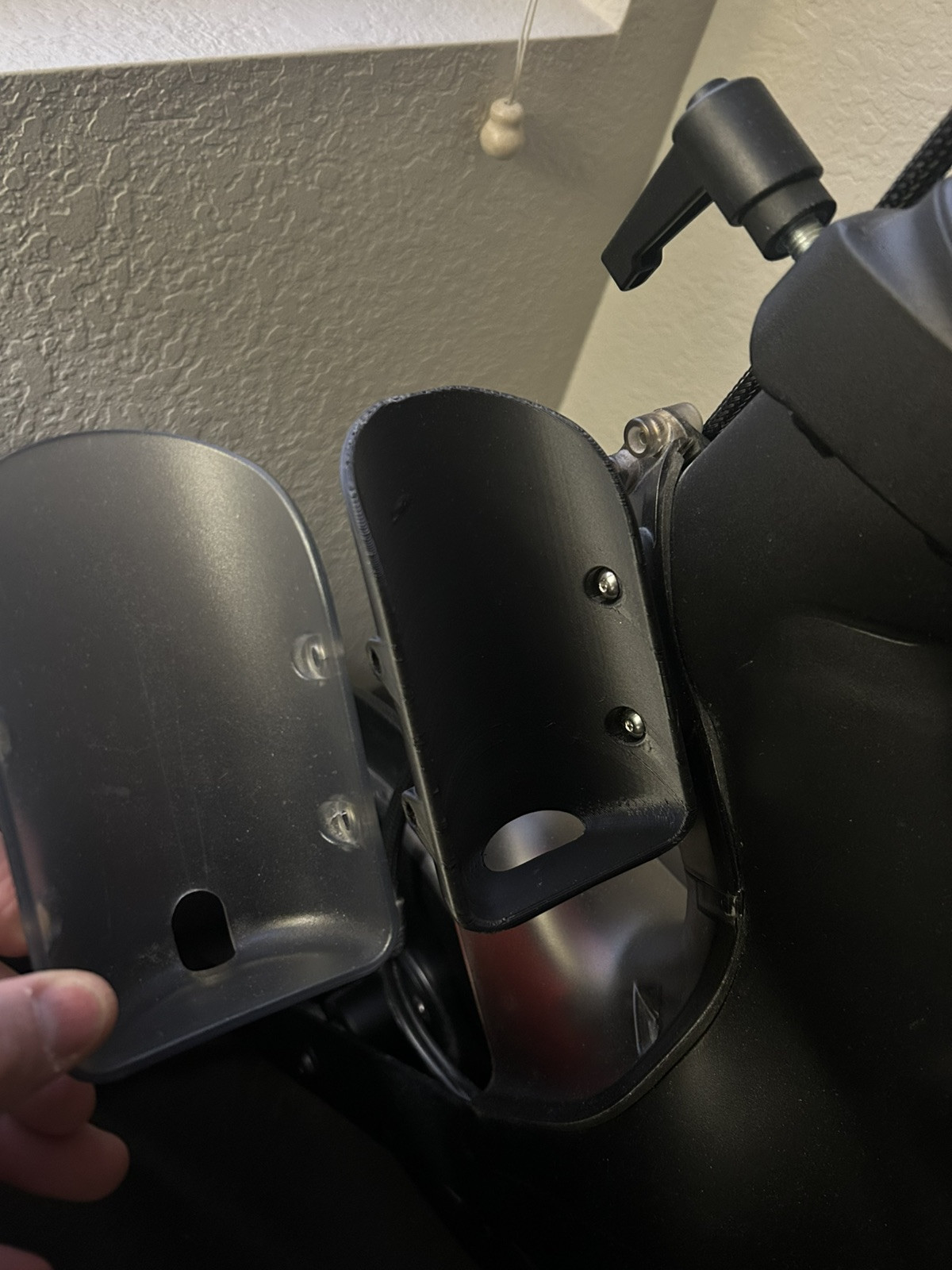 Single Peloton Water Bottle Holder, Original Size, Matte Black PETG