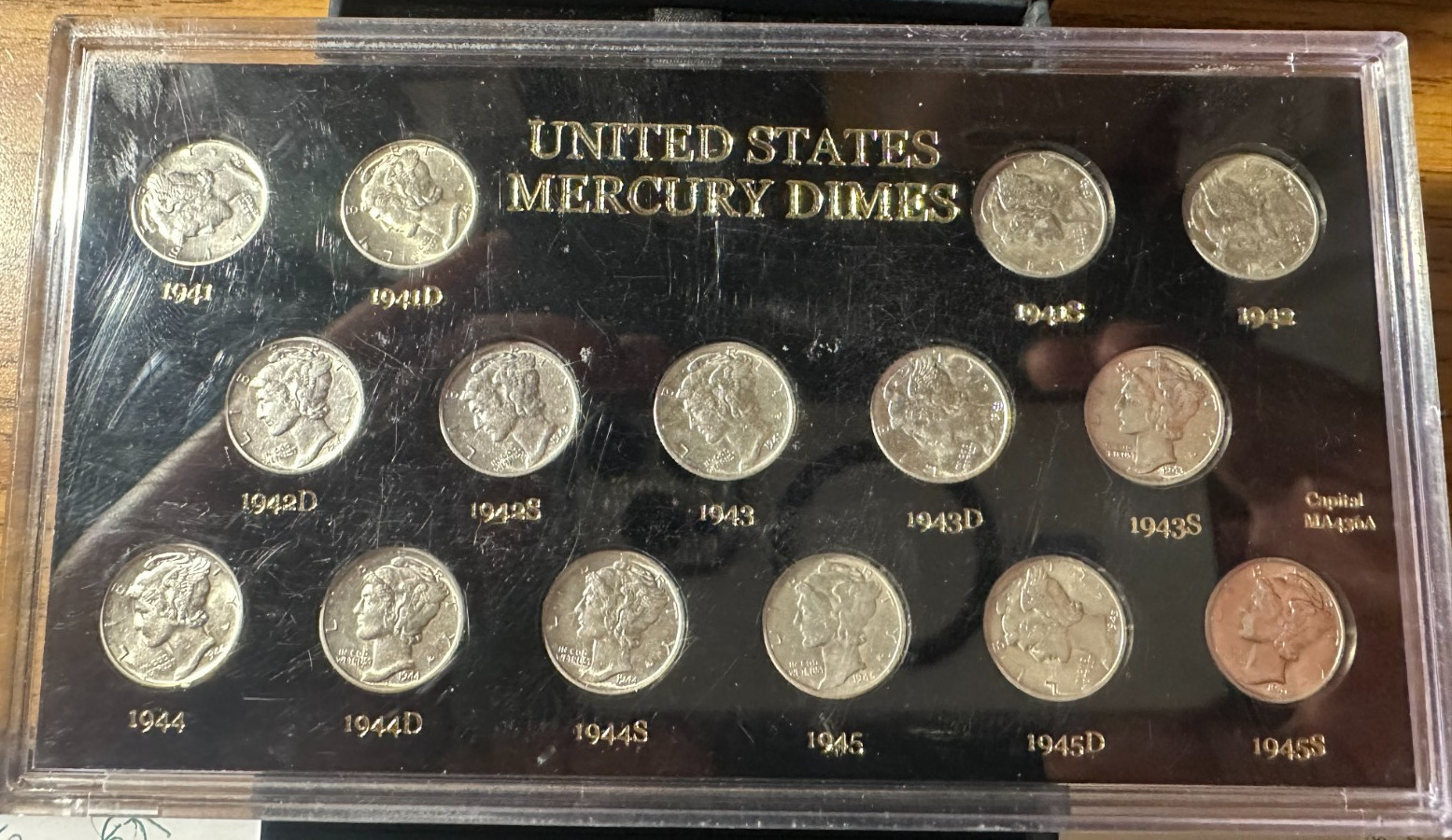 1941 - 1945 Choice Mercury Dime Set (P/D/S 15-coin set) You Grade AUB1