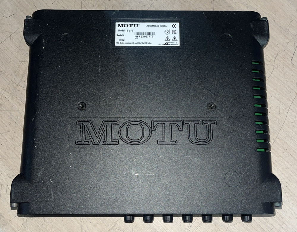 MOTU 4PRE 6X8 USB & FIREWIRE INTERFACE