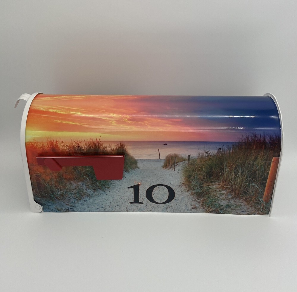 Beach Decor Custom Mailbox - Personalized gift for her