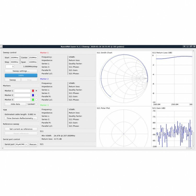 SAA2 50K-3GHz NanoVNA V2 Vector Network Analyzer Antenna Analyzer Shortwave