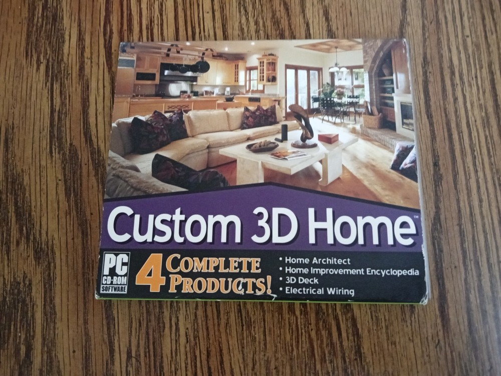 Custom 3D Home 4 Complete Products Valusoft PC CD-ROM 2004