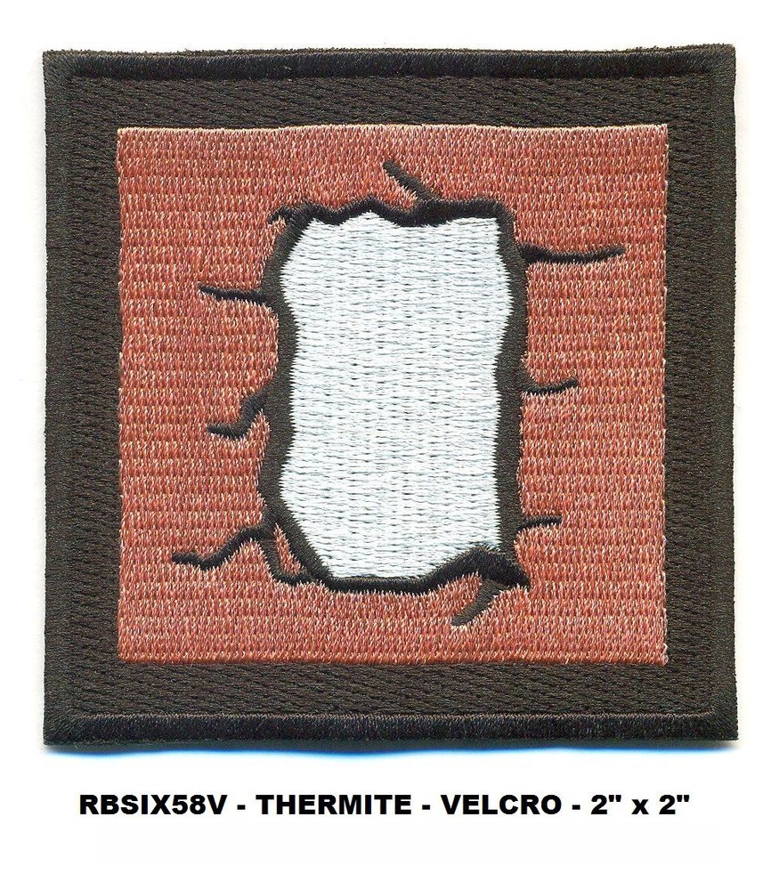 RAINBOW SIX OPERATOR VEL-KRO PATCH - THERMITE - RBSIX58V