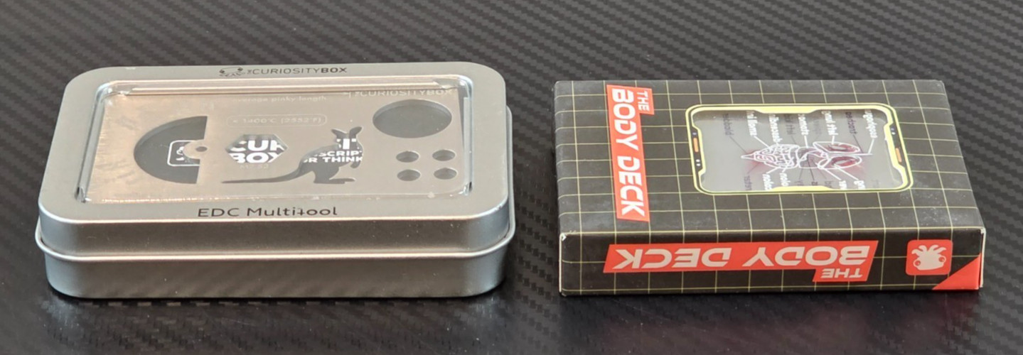 The Curiosity Box The Body Deck Human Anatomy & The EDC Multifool Card