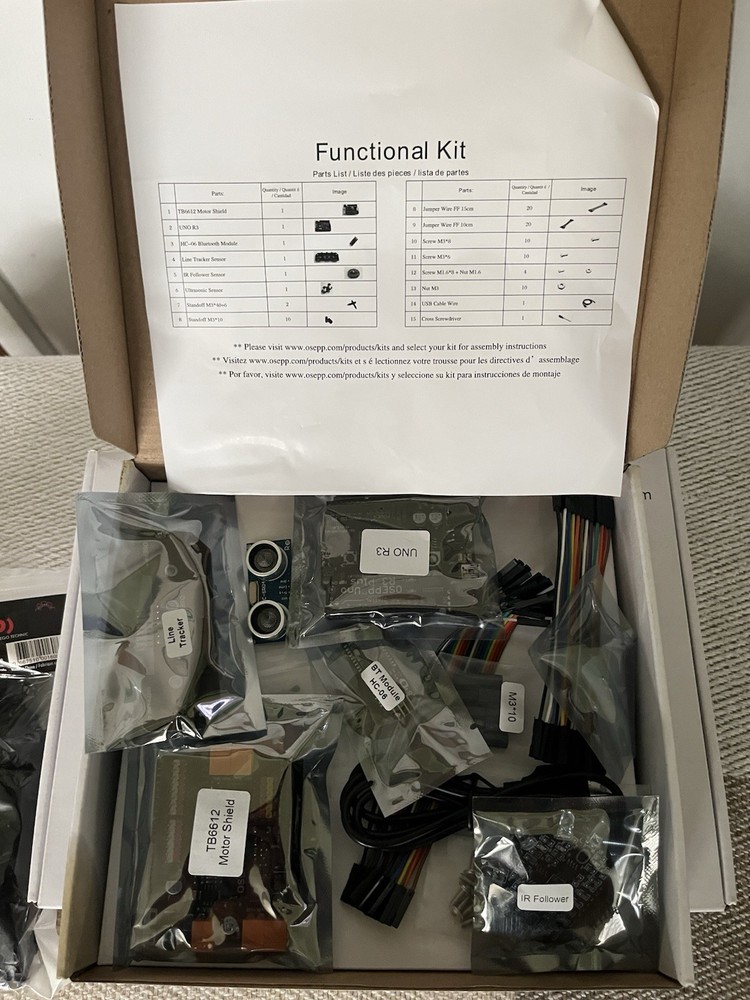 OSEPP Triangular Tank Robotic Mechanical Kit And Functionality Kit