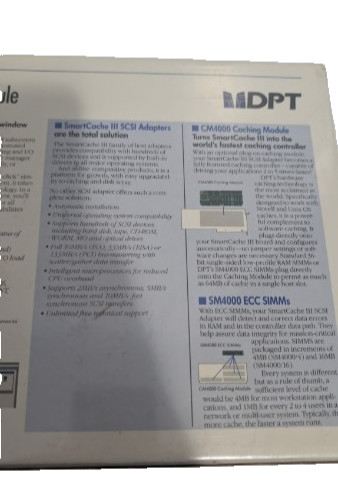 DPT EISA SCSI Adapter Card Smart Cache III DM4000 Disk Array Module NEW NIB