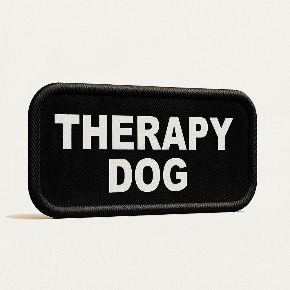 Therapy Dog Patch – Embroidered Sew-On Identification
