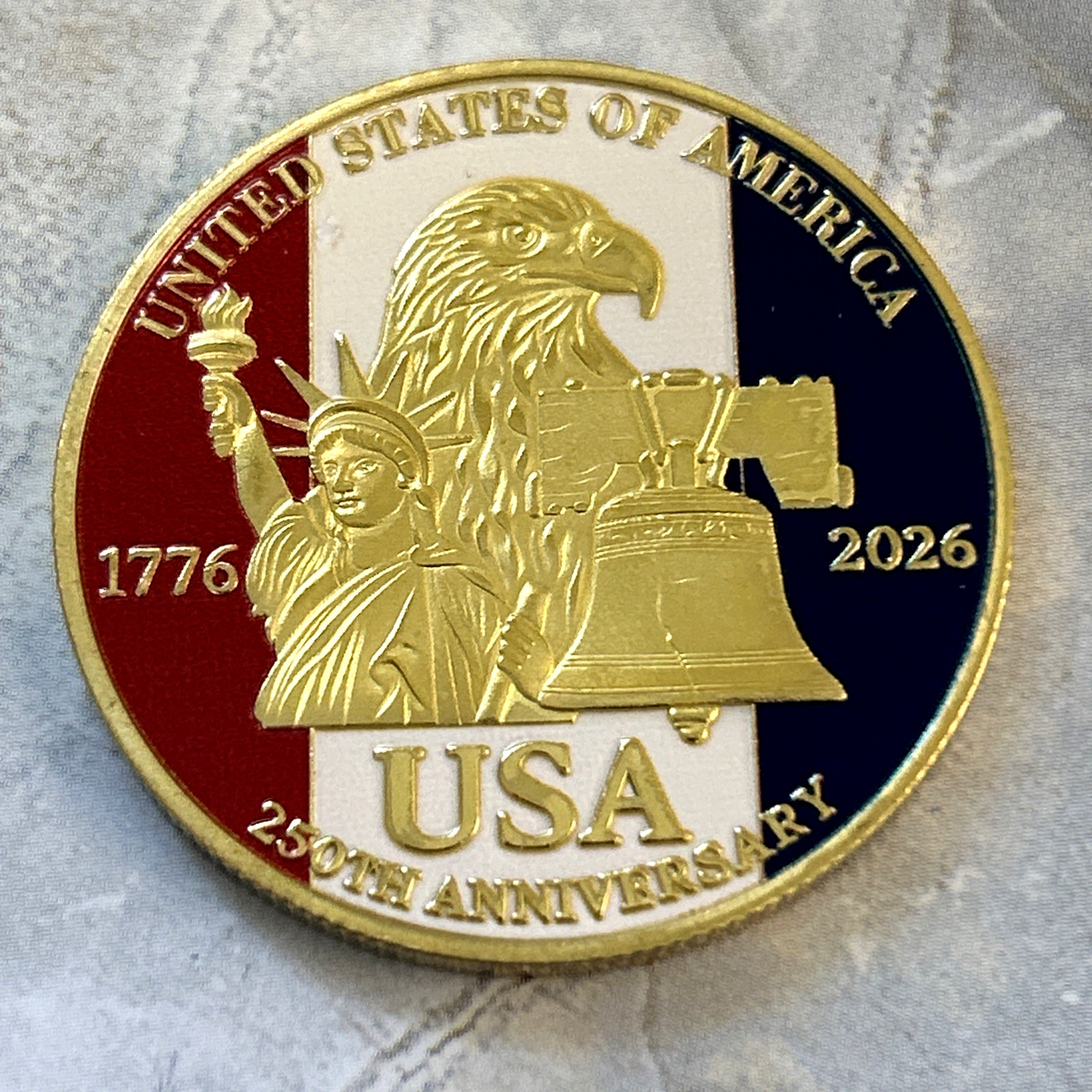 *1776-2026* Commemorative Coin Medal 250TH ANNIVERSARY UNITED STATES OF AMERICA