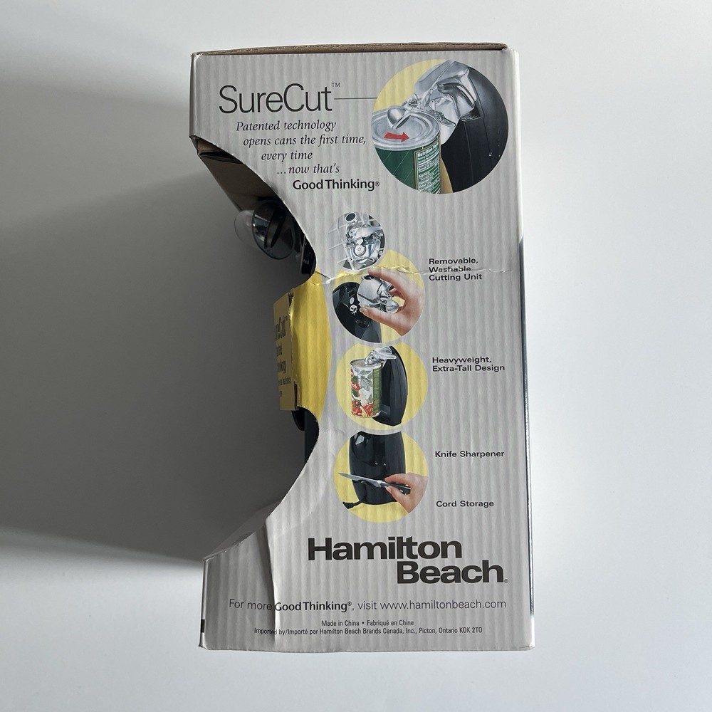Hamilton Beach Classic Chrome Extra Tall Can Opener Black 76380Z