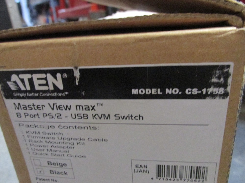 ATEN master view Max multi platform KVM switch USB / PS2 with audio CS-1758