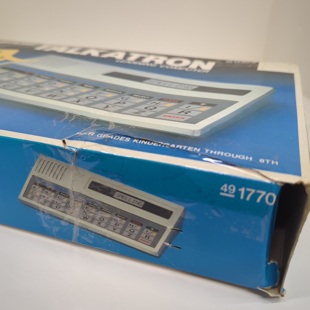 Vintage Sears Talkatron Learning Computer Talking Math Spelling Tiger 1985
