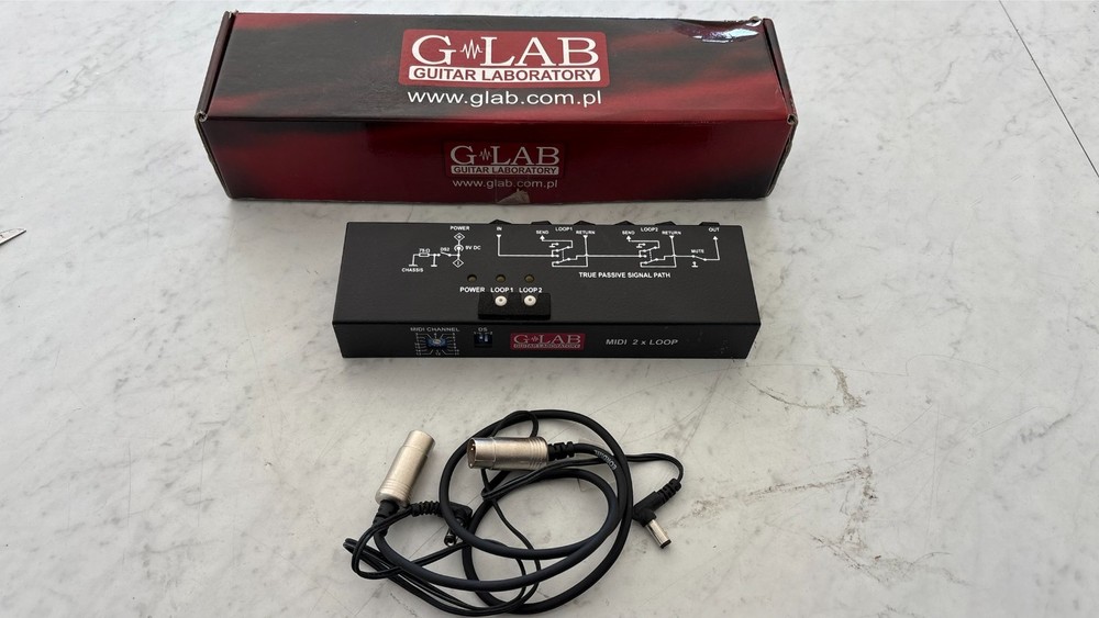 G lab Midi 2 Loop Multi Effects Pedal