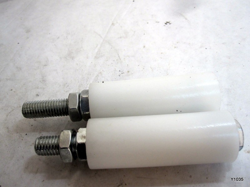 2Pcs Slide Gate Guide Roller, 3" Nylon Rollers Gate Support Assembly