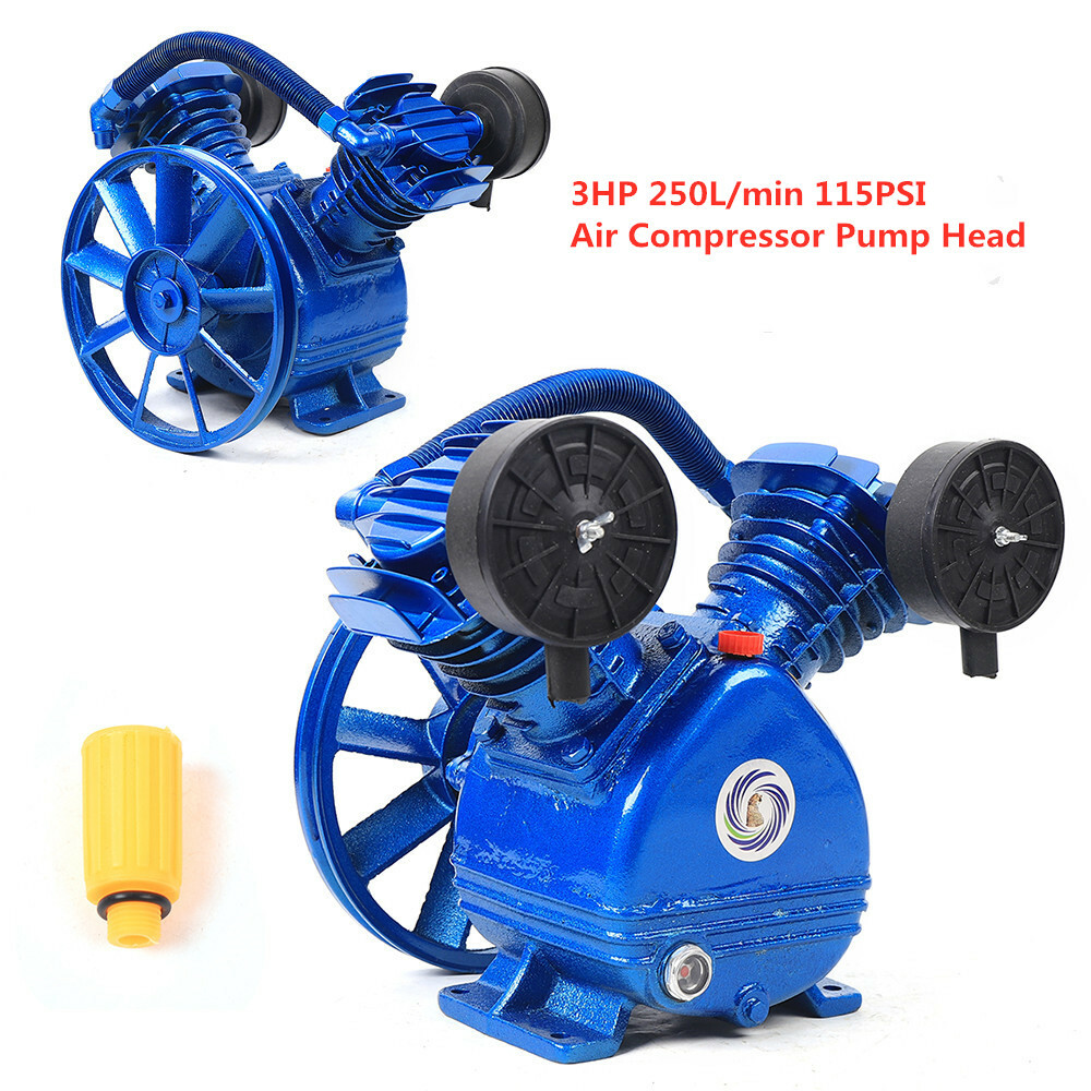 3 HP Replacement Air Compressor Pump Single Stage V-Style Twin Cylinder 2 Piston