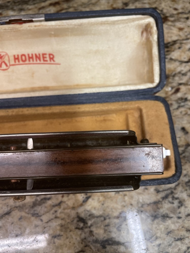 M Hohner Professional 64Chromonica 4 Chromatic Octaves Harmonica In Case