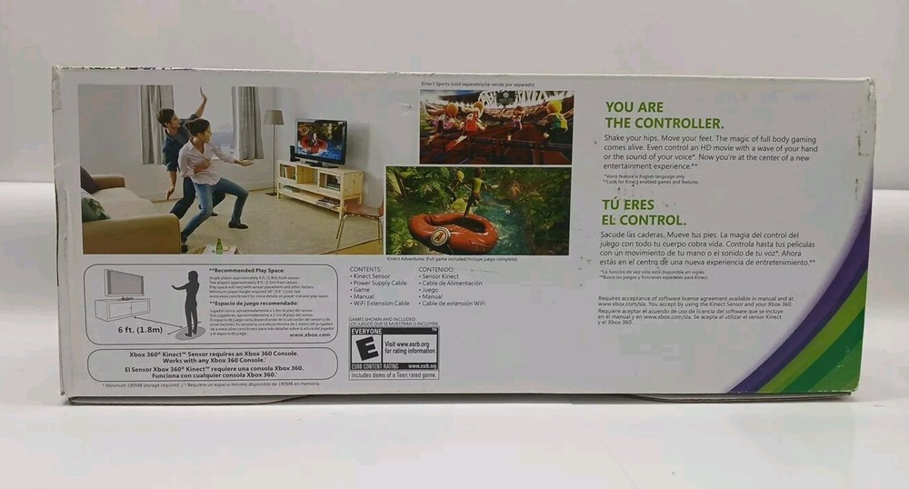 XBOX 360 Kinect Sensor ONLY With Power Cable In Original Box