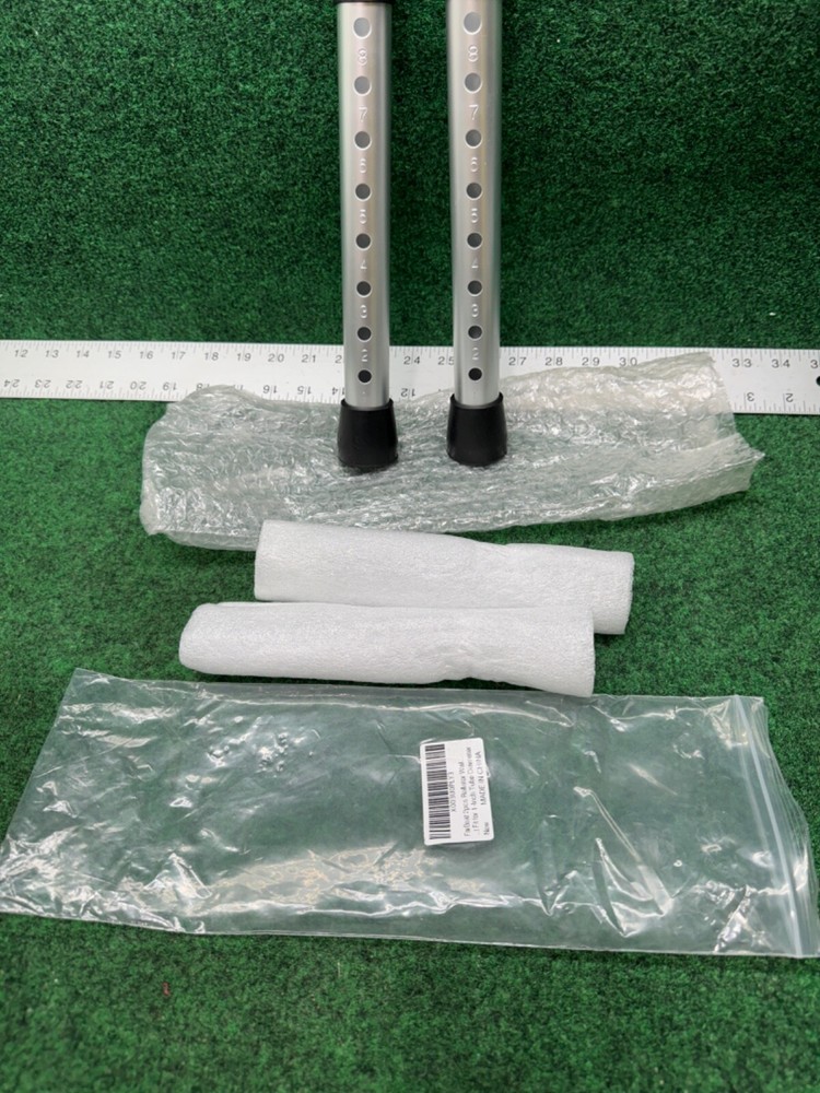 Rollator Walker Replacement Legs with Anti-Slip Rubber Tips 6.2" H 2 Pack