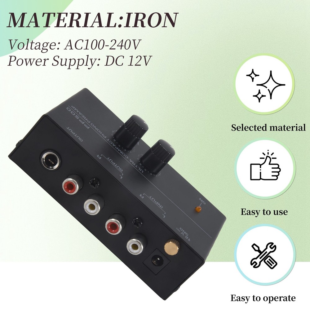 PP500 Record Player Preamplifier Vinyl Turntable Amplifier Preamplifier5606