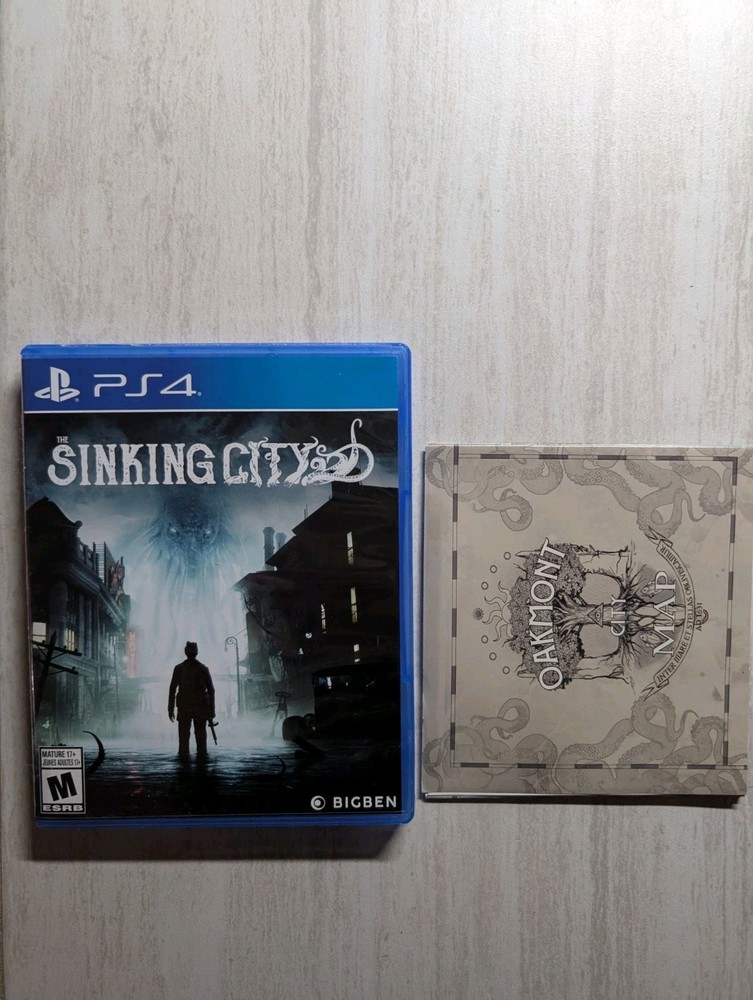 NO GAME The Sinking City PlayStation 4 PS4 Case With Map