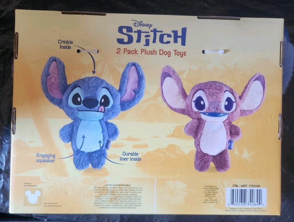 Lilo And Stich Dog Toy 2 Pack