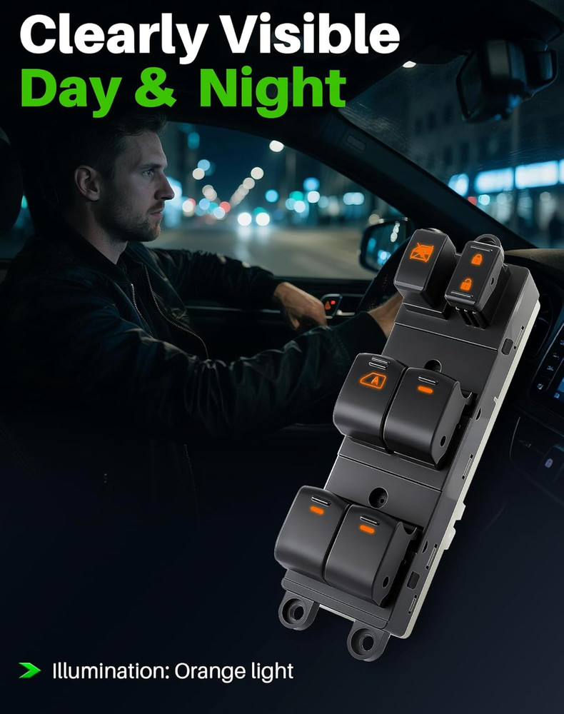 2007-2019 for Nissan Frontier Left Driver Side Power Window Switch – Compatible