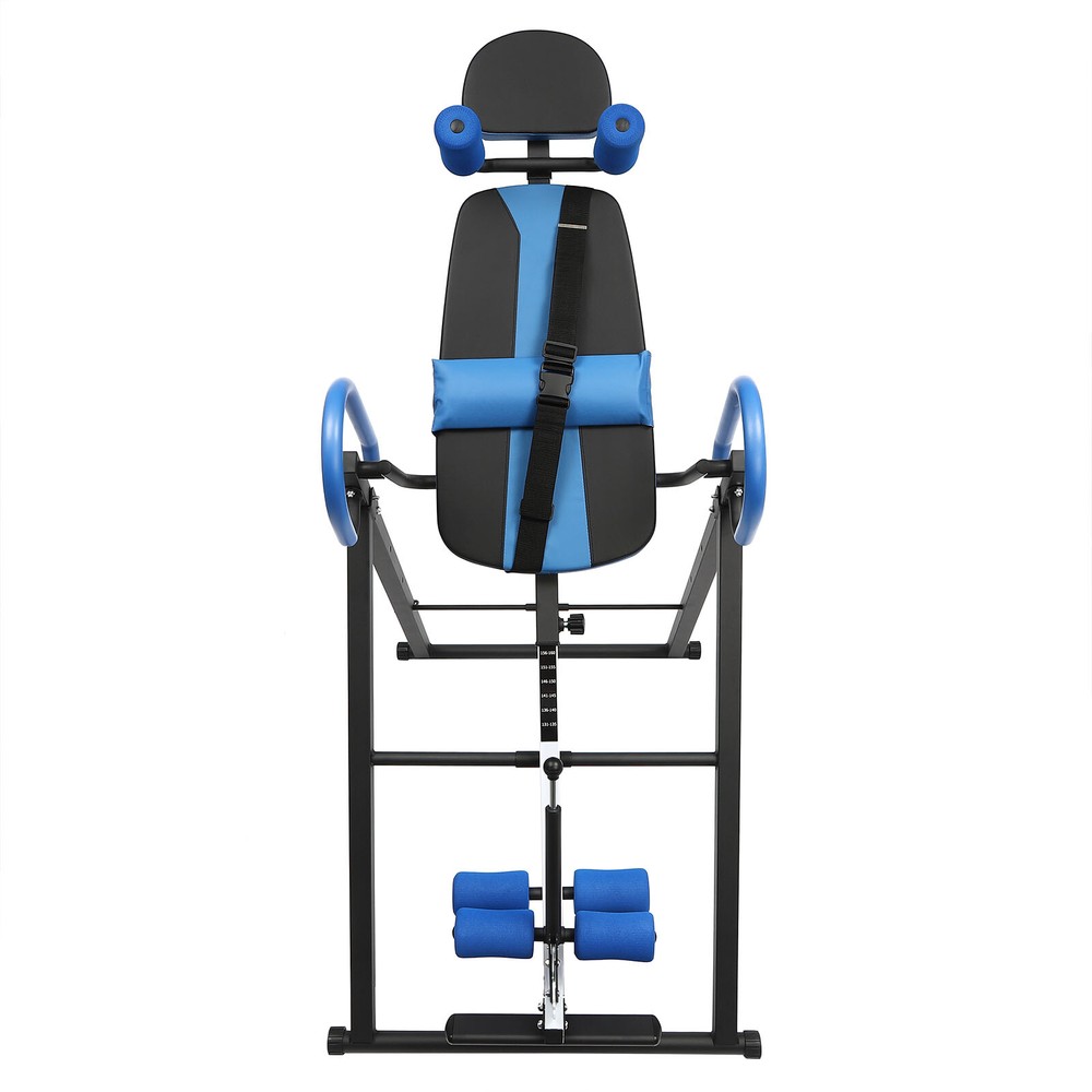 Foldable Inversion Table for Back Pain Relief, Adjustable Stretcher, 330LBS